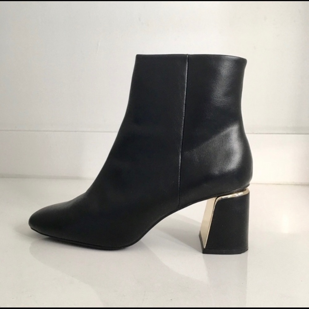 Zara black block heels
